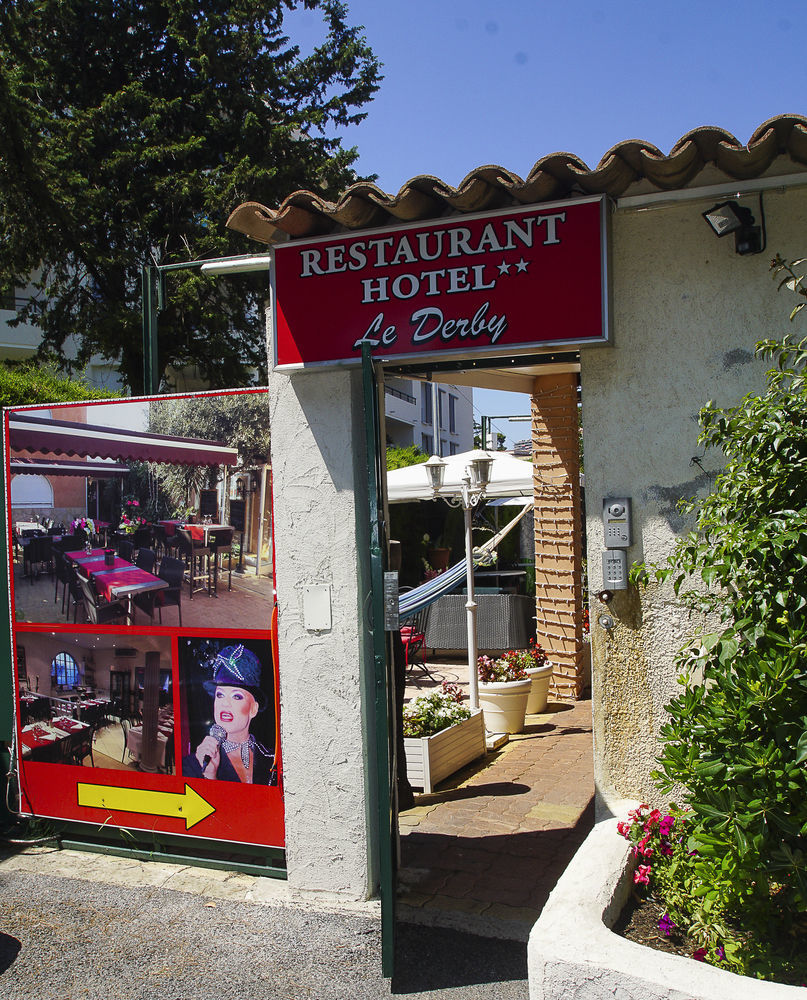Hôtel Le Derby terrasse et parking Cagnes-sur-Mer Exterior foto